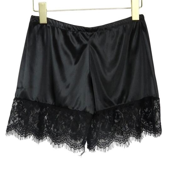 Zaful Black Lace Satin Cami & Shorts Set Lingerie Sexy Cami Matching Set Small - Picture 5 of 11